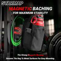 Magnetic Gym Bag for Water Bottle and Phone