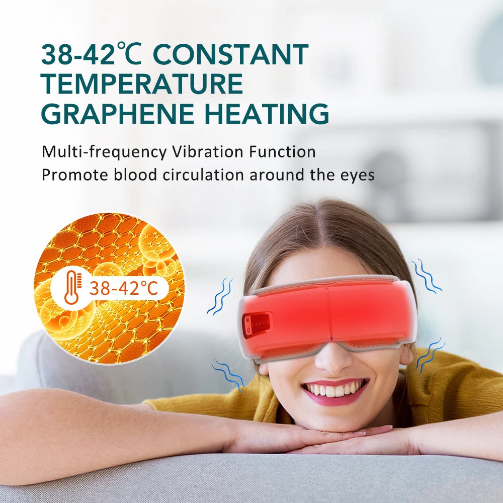 Smart Heated Eye Massager for Fatigue Relief - 5