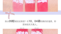 10-Color Jelly Lip Gloss Palette with Bow Design