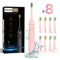 Ultrasonic Electric Toothbrush with 8 Heads