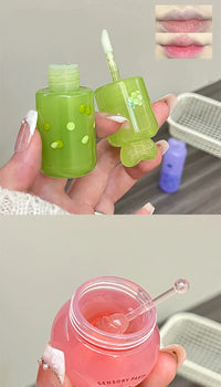 Hydrating Fruit Lip Mask and Oil Set for Soft Lips
