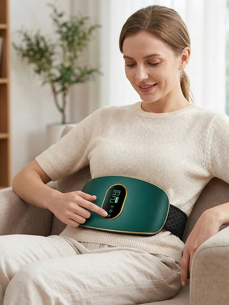 Cordless Heated Massage Belt for Menstrual Cramp Relief - 21