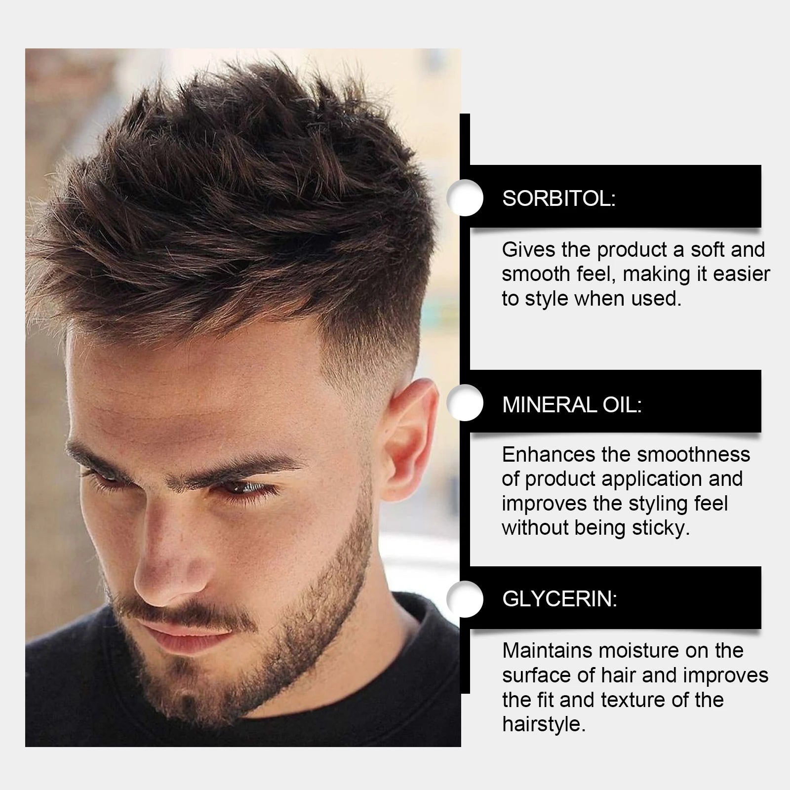 Matte Finish Strong Hold Hair Styling Clay for Men - 3