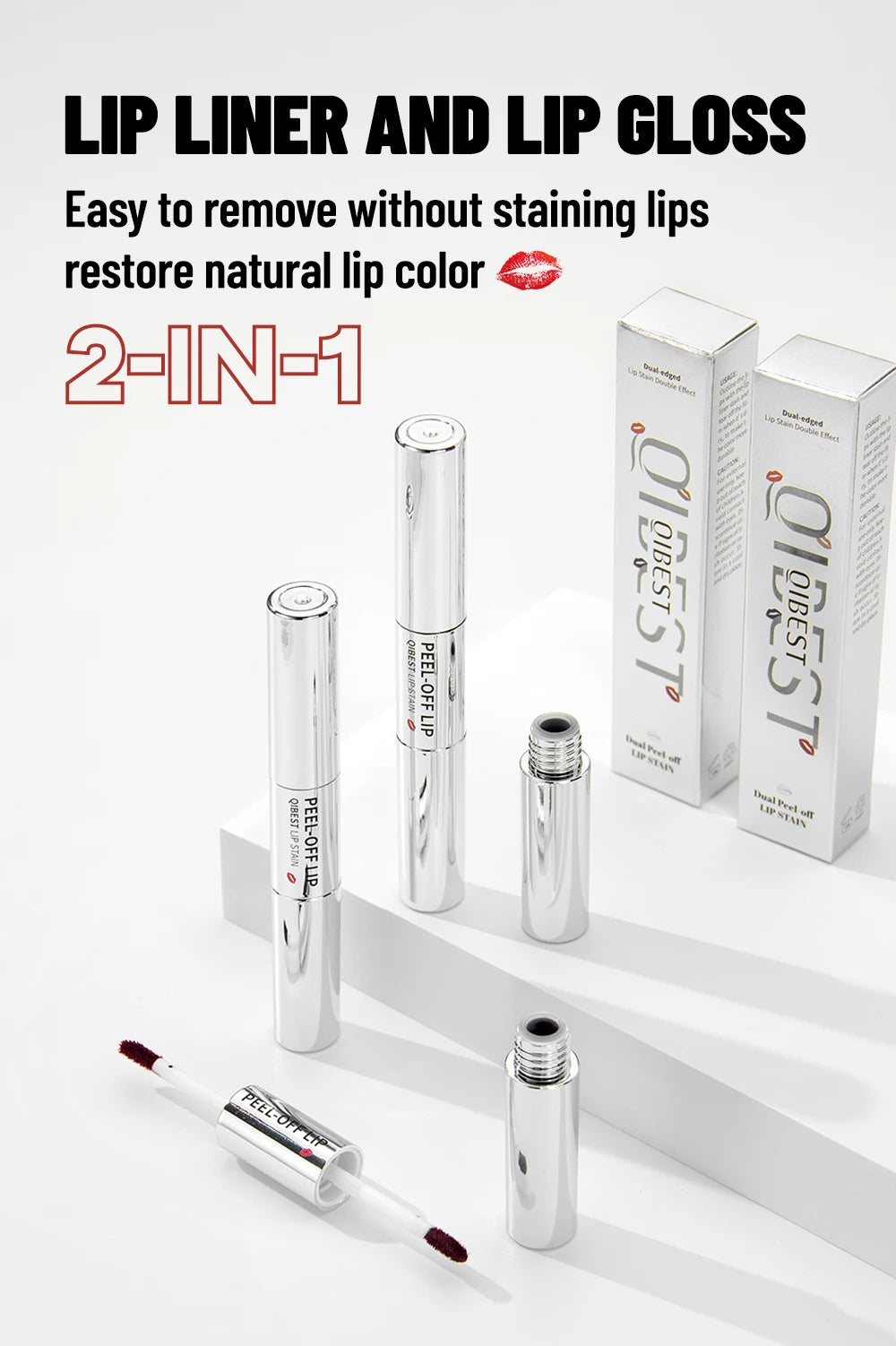Waterproof Peel-Off Lip Stain Liner - 4