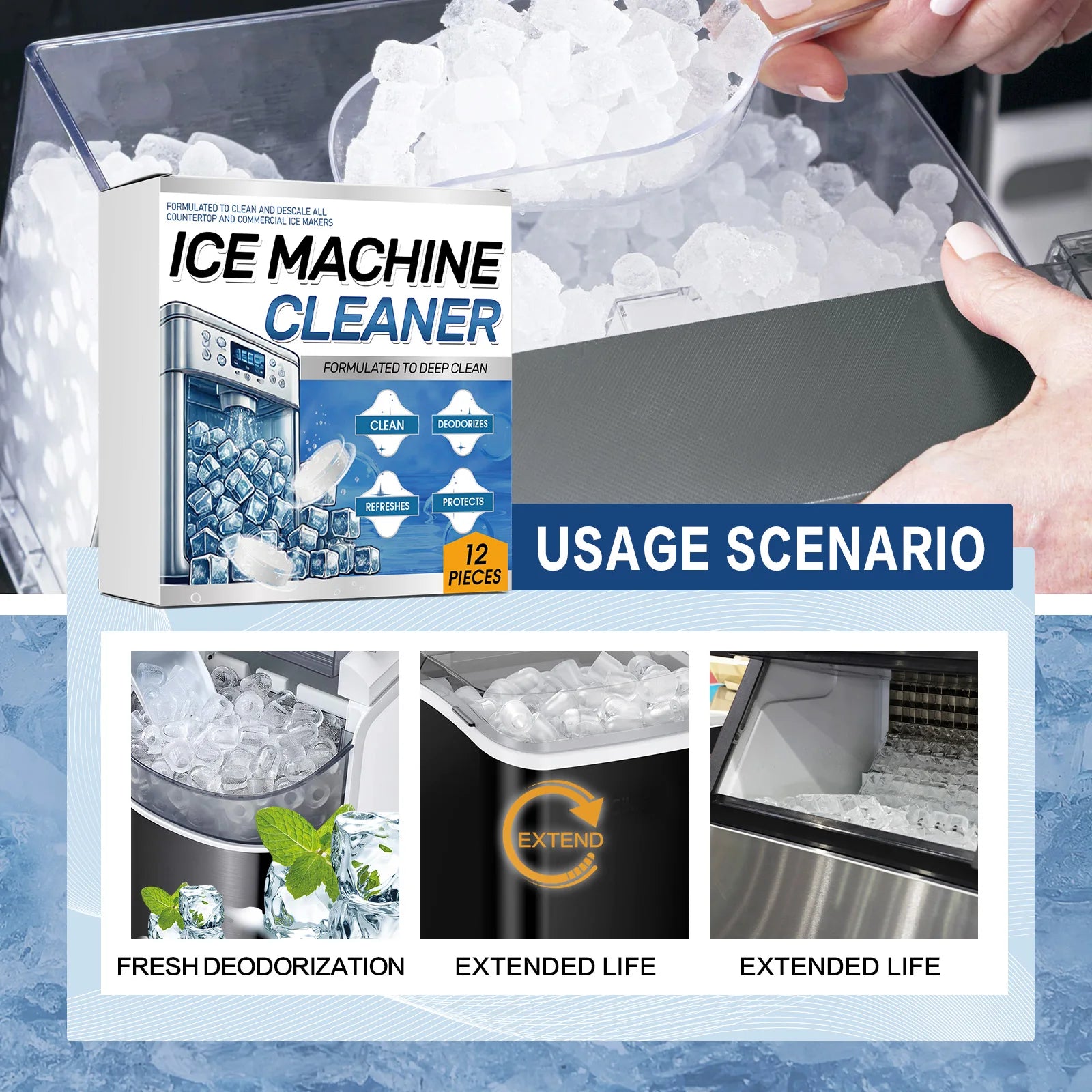 Ice Machine Descaler Tablets for Deep Cleaning - 11