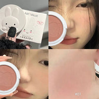 Matte Rabbit Face Blush Powder for Natural Makeup