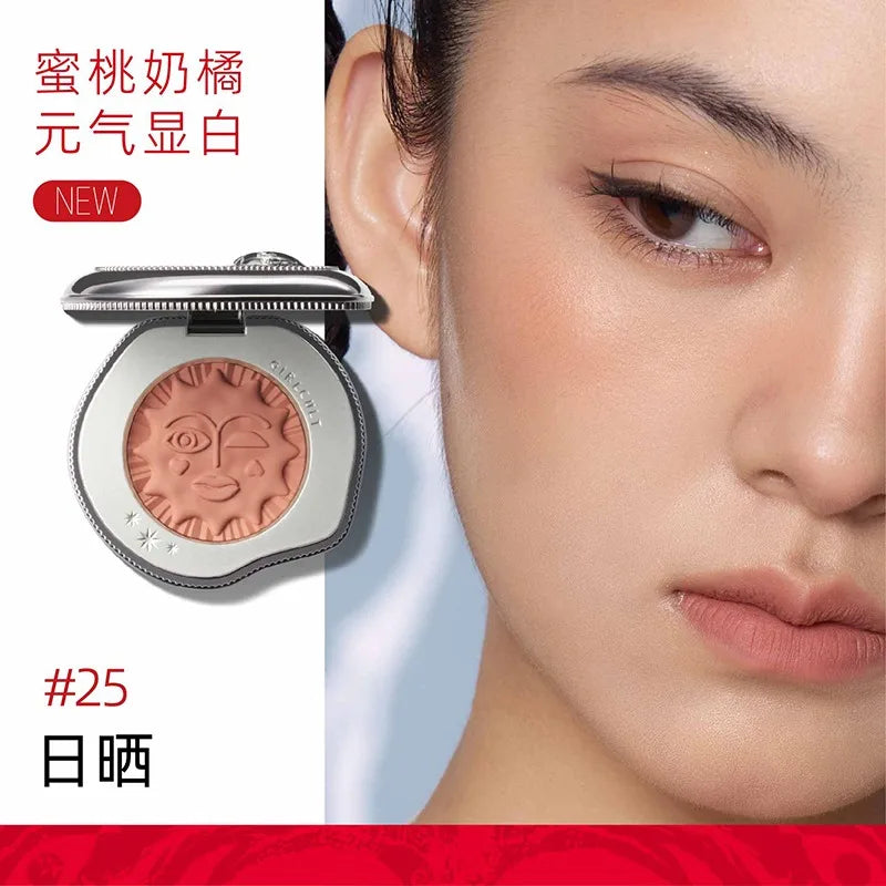 Emotional Shimmer Pressed Powder Blush for Natural Radiant Glow - 23