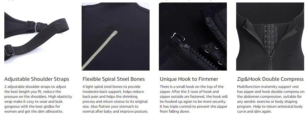Postpartum Recovery Belly Wrap & Waist Trainer - 14
