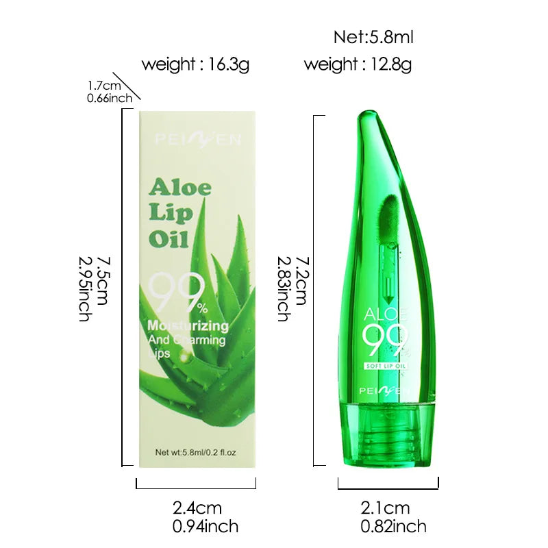 99% Aloe Vera Moisturizing Lip Oil for Dry Lips - 5
