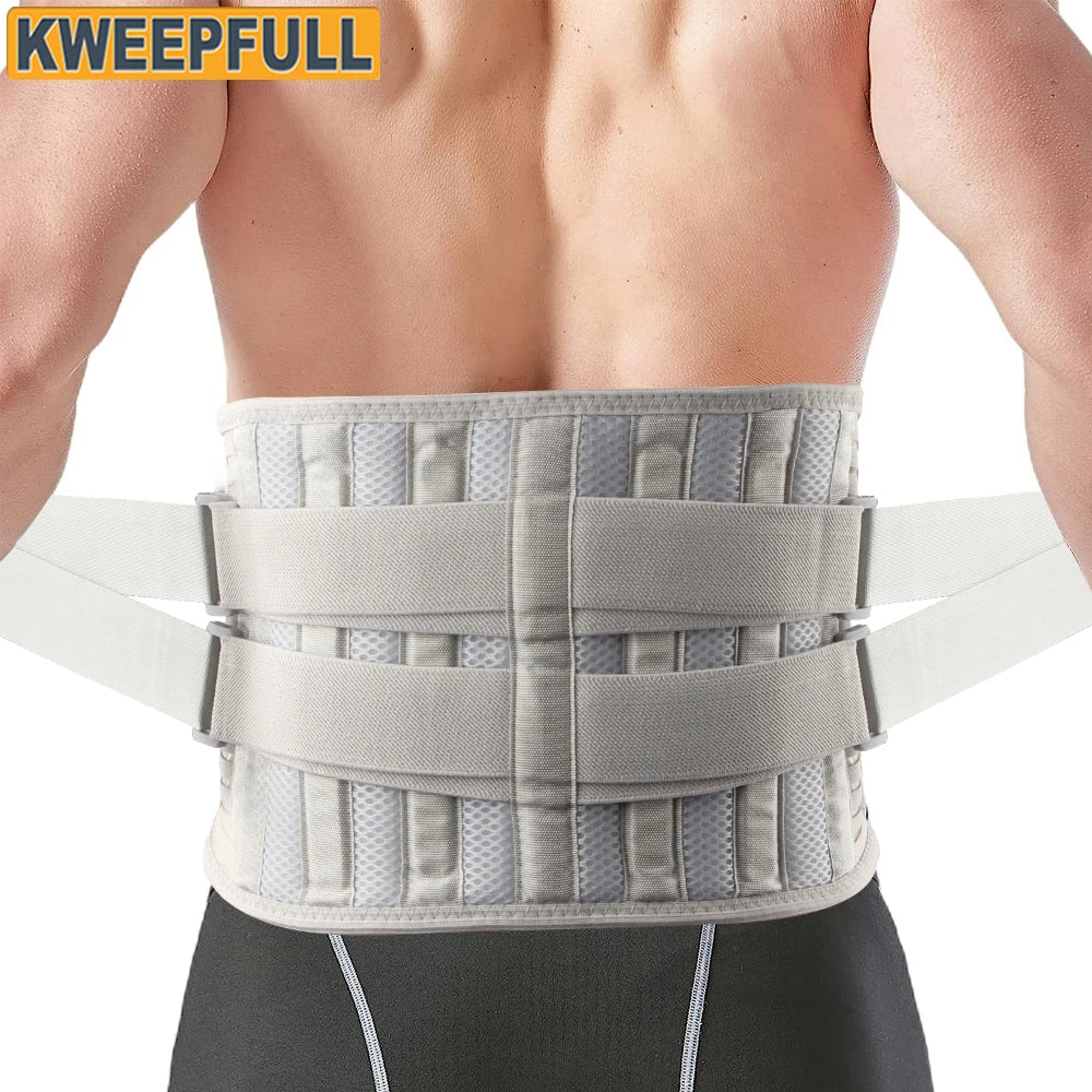 Adjustable Lumbar Support Brace for Lower Back Pain Relief - 1
