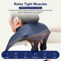 10-Head Cordless Deep Tissue Neck and Trapezius Massager