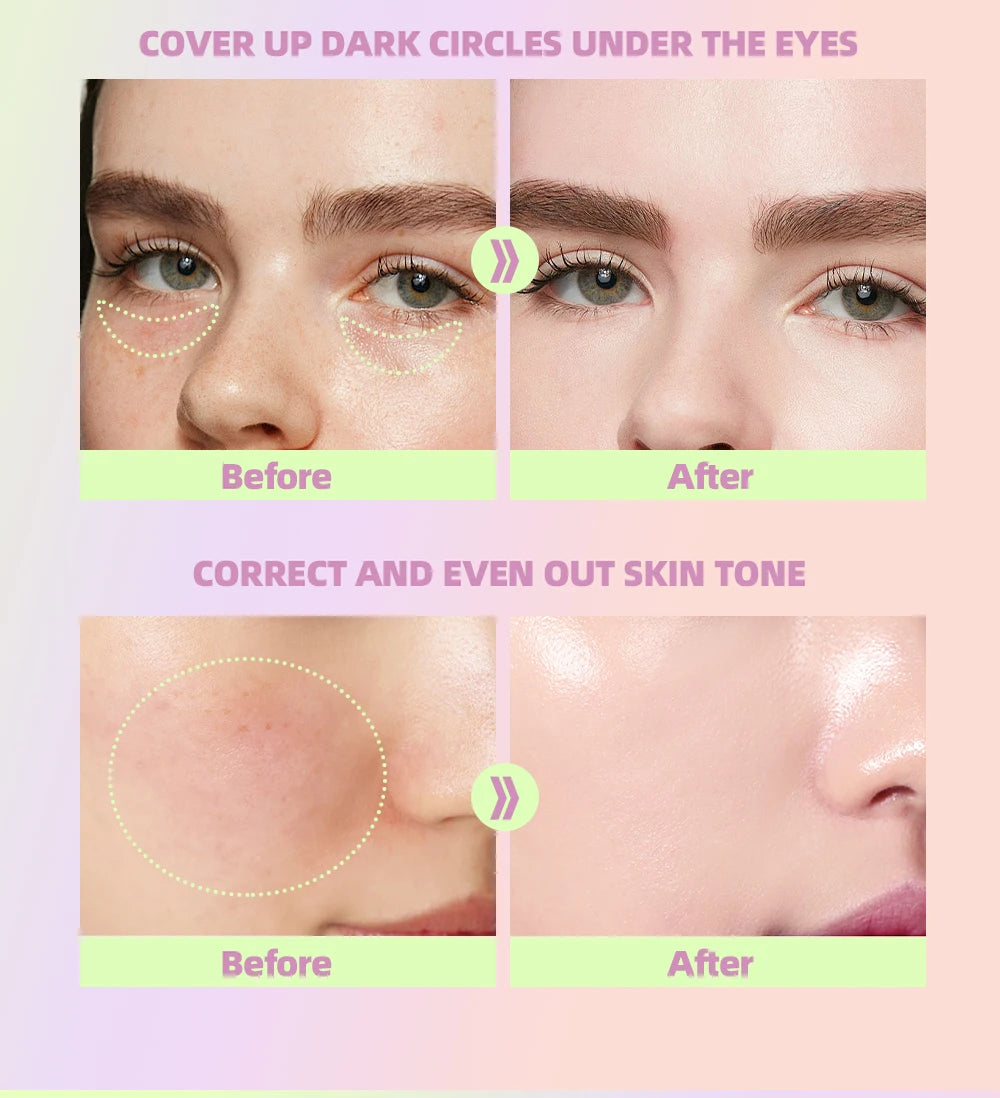 3-in-1 Triple Color Correcting Makeup Primer and Concealer - 13
