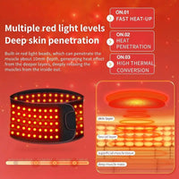Red Light Therapy Waist Heating Belt for Lumbar Relief