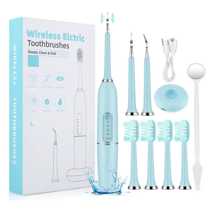 Portable Sonic Teeth Tartar Remover and Whitening Tool - 33
