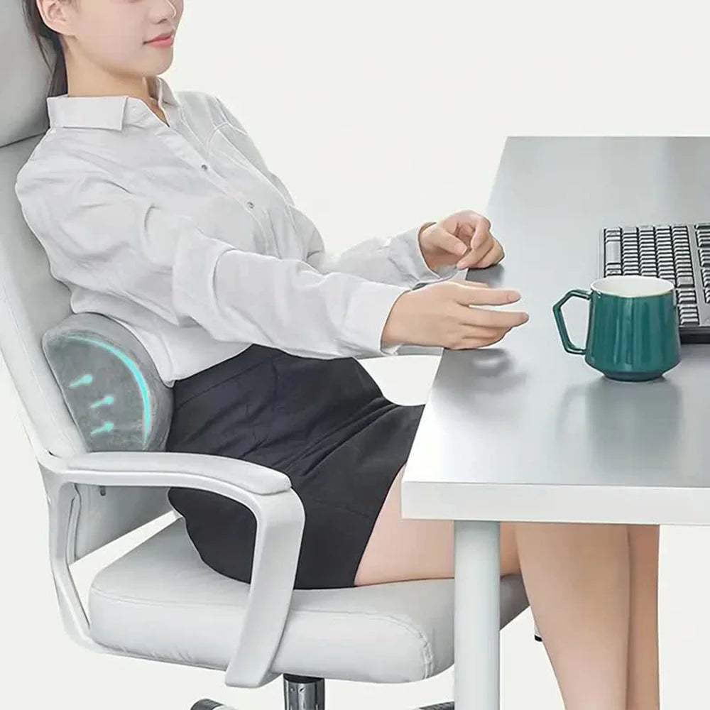 Half Moon Memory Foam Support Pillow for Legs and Back - 6