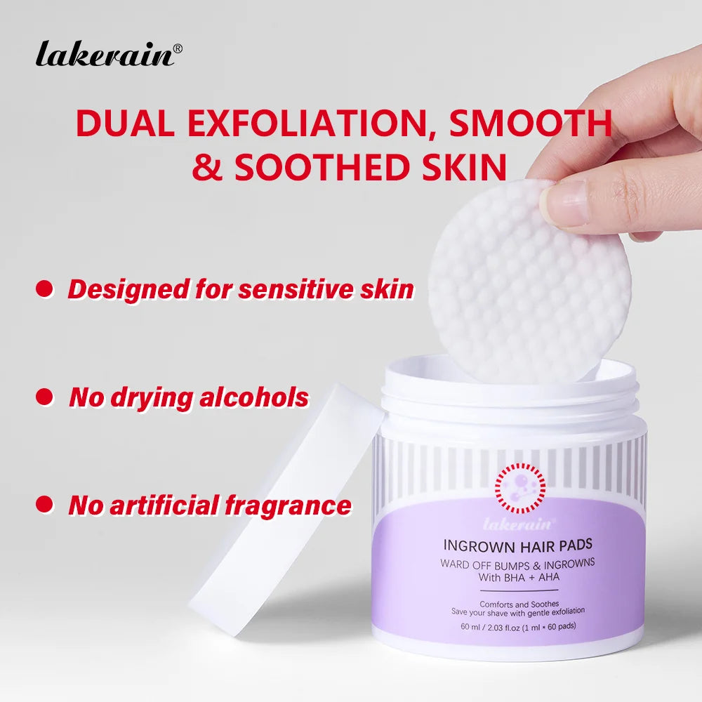 Exfoliating Ingrown Hair & Razor Bump Treatment Pads - 2