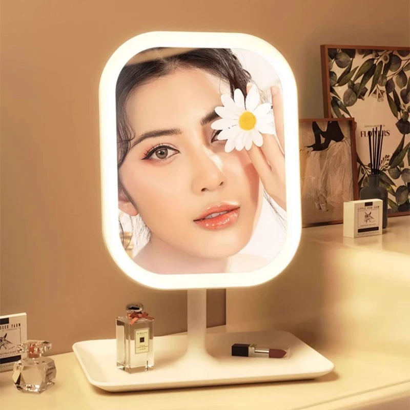 LED Vanity Mirror with 3-Color Adjustable Lighting - 3