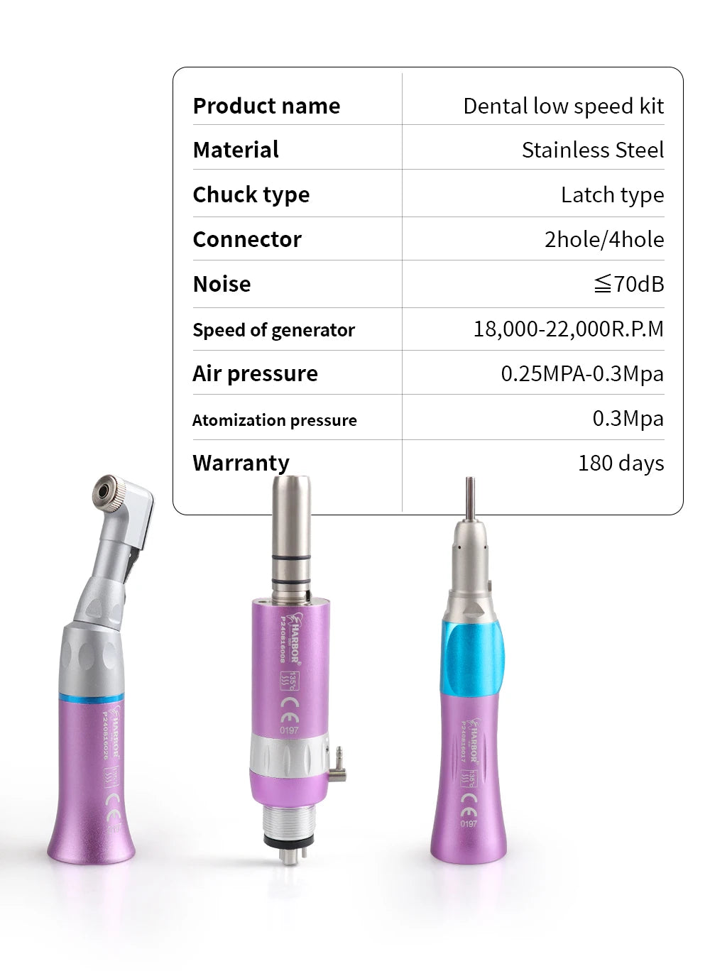 Professional 5-Piece LED Dental Handpiece Kit - 4