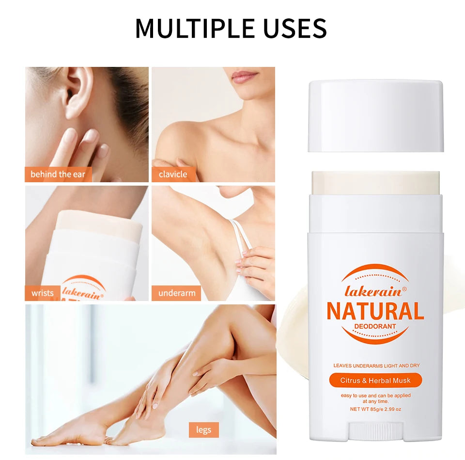 Long-Lasting Natural Solid Deodorant Stick for Fresh Underarms - 10