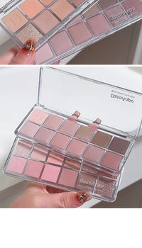 12-Color Eyeshadow Palette - Long-Lasting Shimmer and Matte Shades