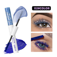 2-in-1 Glitter and Colored Mascara for Bold Eyelashes