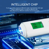 Digital Skin Moisture and Oil Content Analyzer