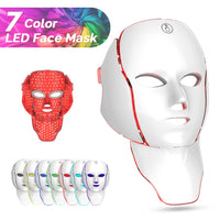 7-Color Photon LED Face and Neck Rejuvenation Mask