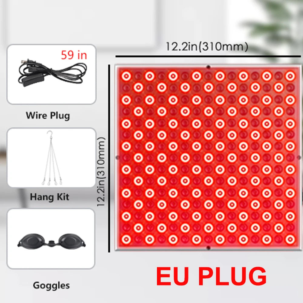 225 LED Red Light Therapy Panel for Skin Rejuvenation and Pain Relief - 13