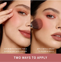 Matte Bouncy Cream-to-Powder Blush for Natural Glow