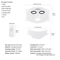 7-Color LED Photon Therapy Mask for Skin Rejuvenation