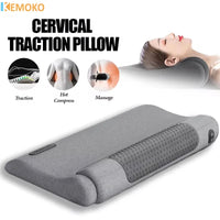 Electric Heated Cervical Neck Traction & Massage Pillow