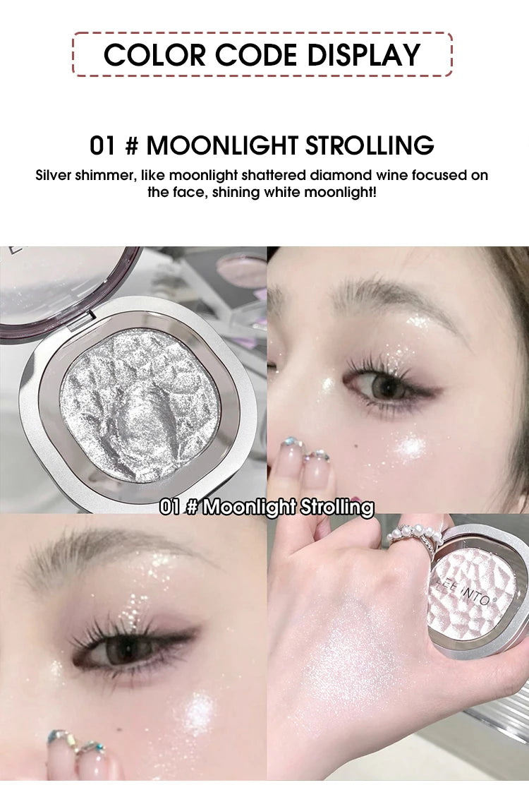 Shimmering High-Gloss Pearlescent Face and Eye Highlighter - 13