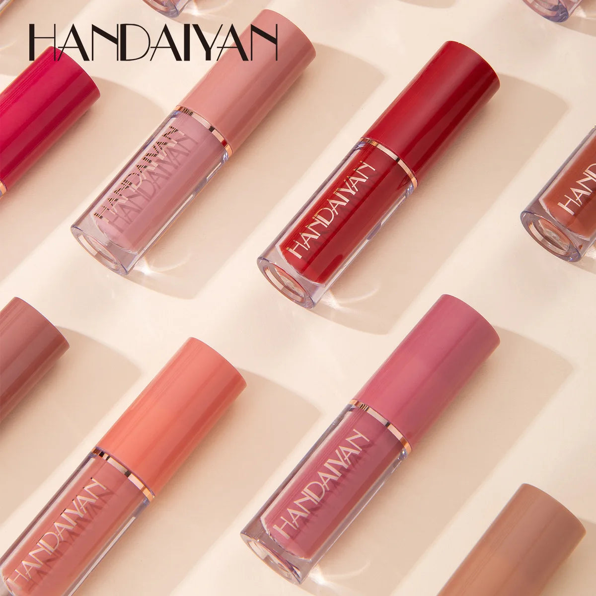 12-Color Waterproof Matte Liquid Lipstick Set - 4