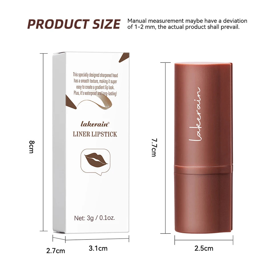 Waterproof Long-Lasting Matte Lip Liner Pencil - 14