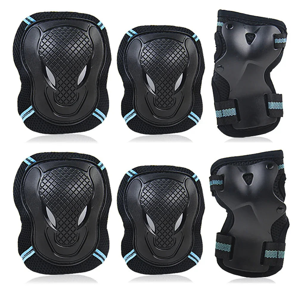6-Piece Protective Knee, Elbow, and Wrist Pad Set for Kids - 26
