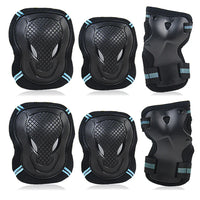 6-Piece Protective Knee, Elbow, and Wrist Pad Set for Kids