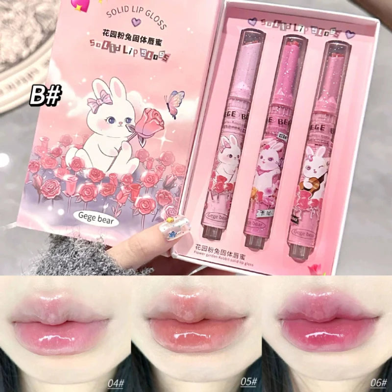 Hydrating Solid Bunny Lip Gloss for Glossy Shine - 30