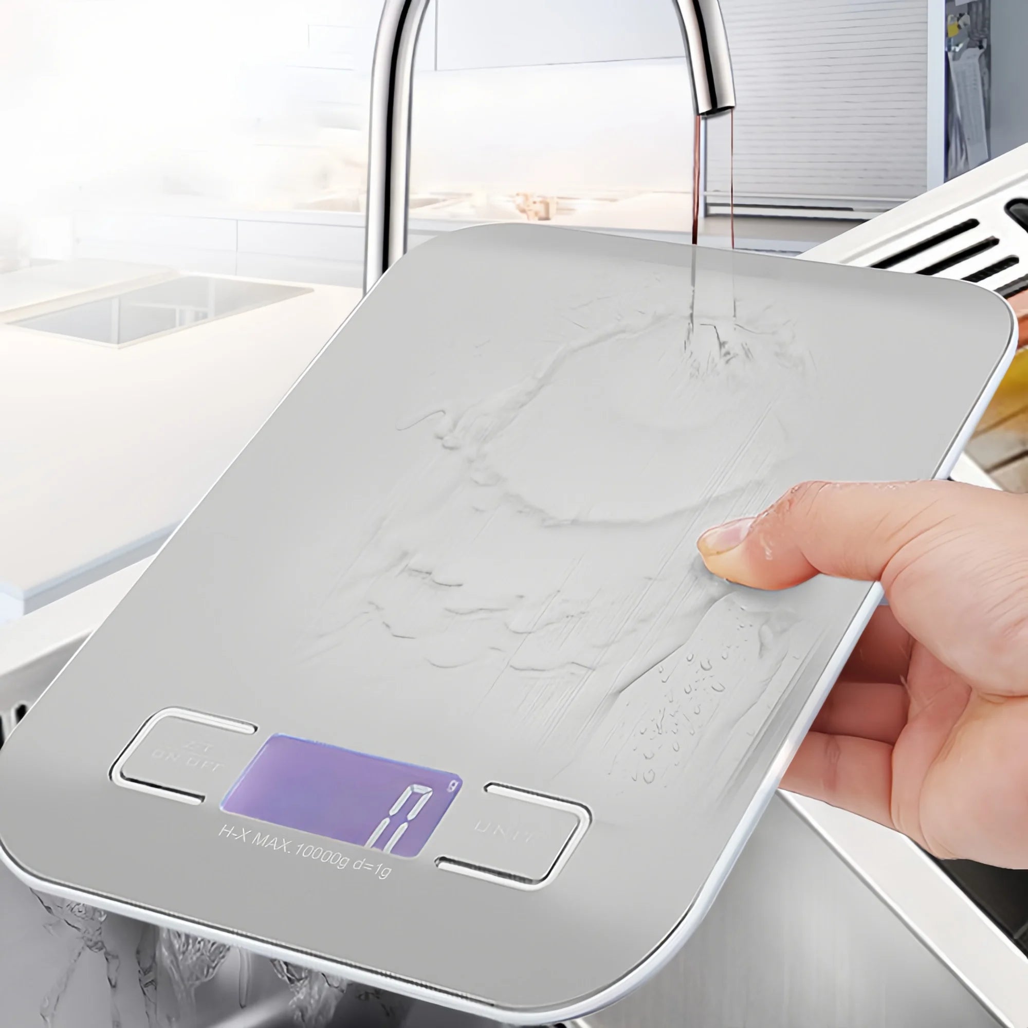 Digital Stainless Steel Kitchen Scale for Baking and Cooking - 1
