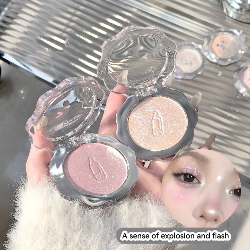 3D Shimmer Highlighter Powder for Radiant Glow - 3