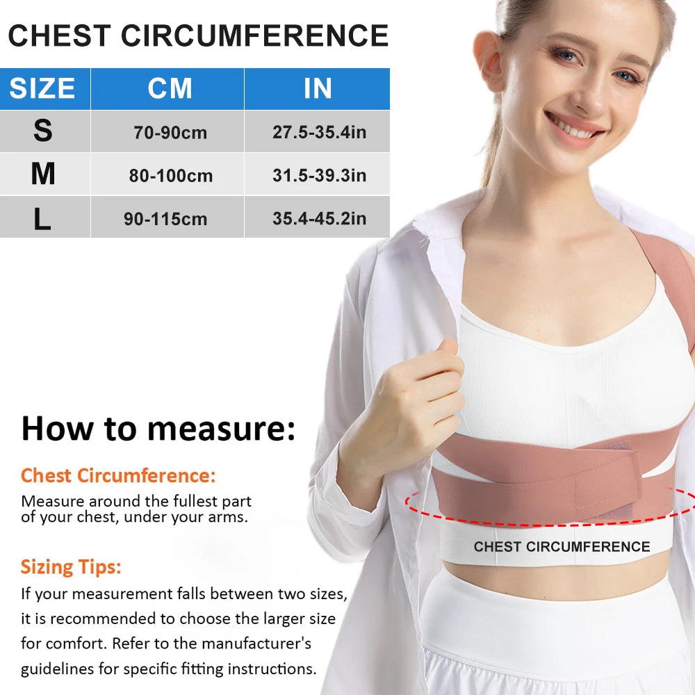 Adjustable Back Posture Corrector for Pain Relief - 3