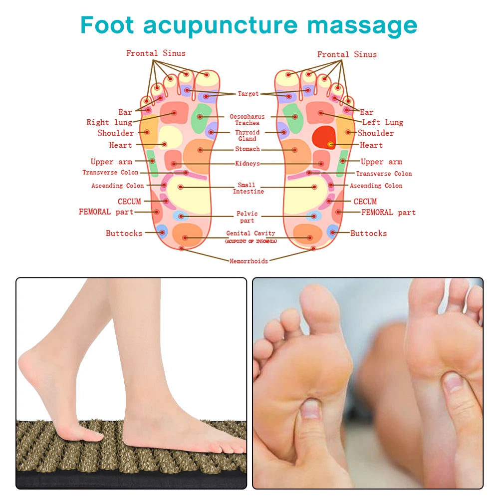 Acupressure Massage Mat and Pillow Set for Muscle Pain Relief - 4