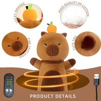 Heated Capybara Plush for Period Cramp Relief