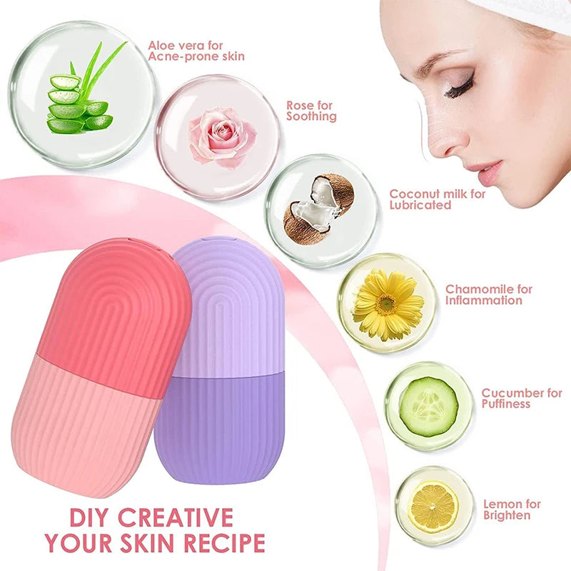 Facial Ice Roller for Skin Tightening and Puffiness Relief - 3