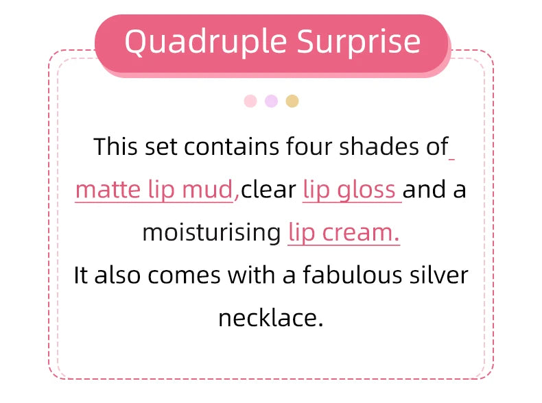 Matte Liquid Lipstick and Lip Gloss Makeup Gift Set - 8