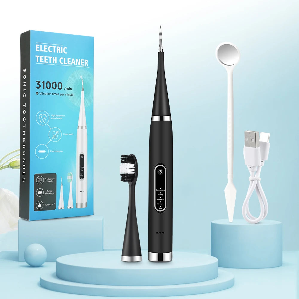 Electric Ultrasonic Teeth Cleaner and Plaque Remover - 13