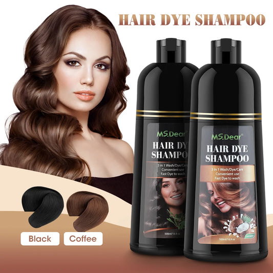 Instant Herbal Hair Color Dye Shampoo