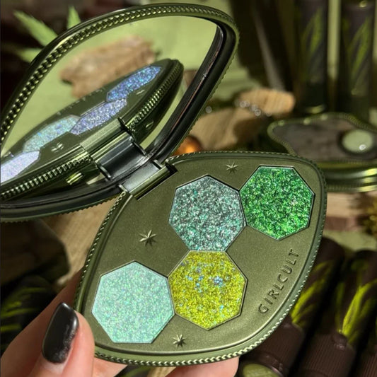 4-Color Chameleon Shimmer Eyeshadow Palette