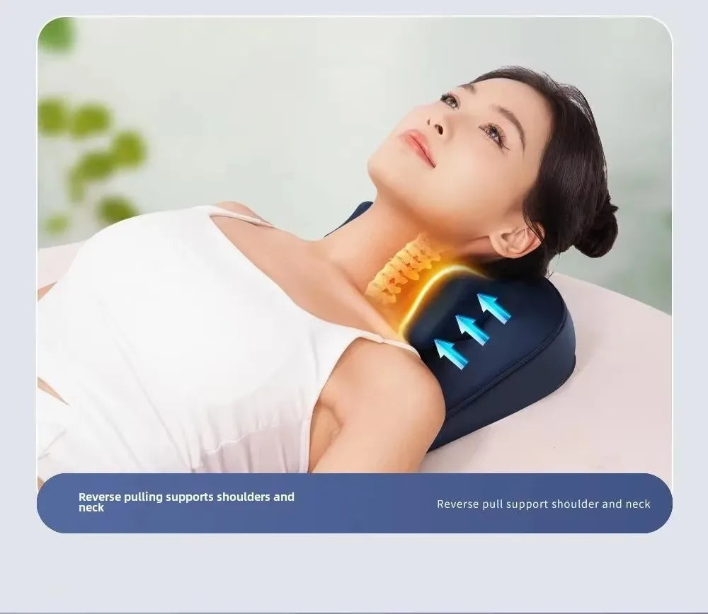 6D Wireless Shiatsu Neck and Shoulder Massage Pillow - 13