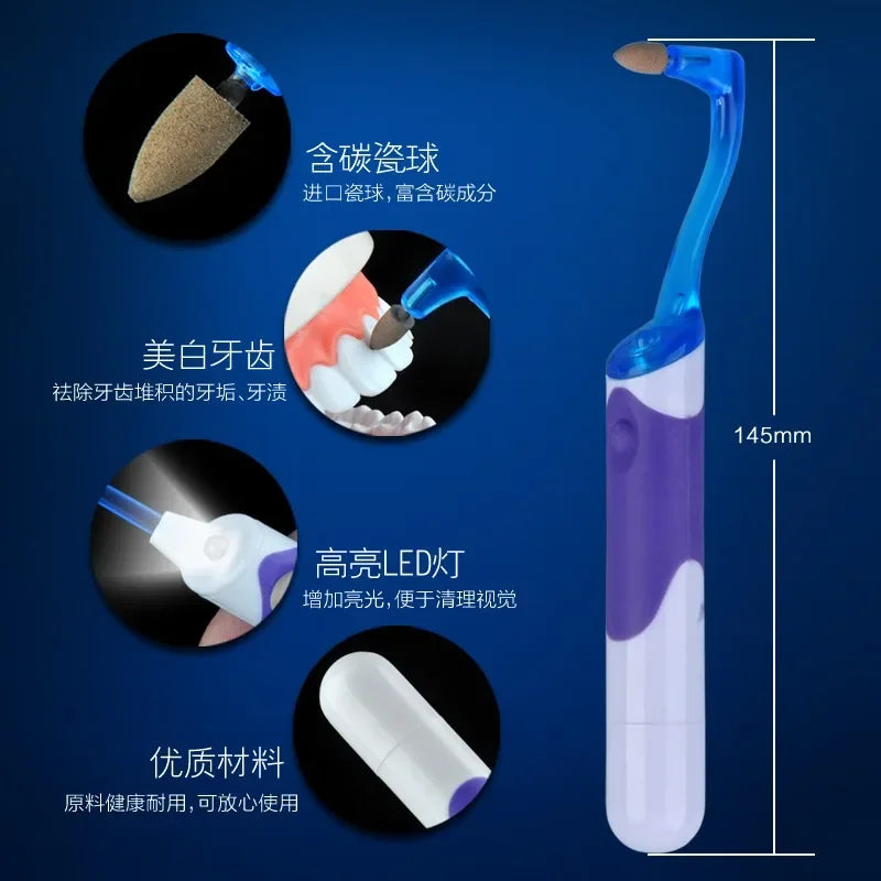 Portable Electric Teeth Stain and Tartar Removal Kit - 9