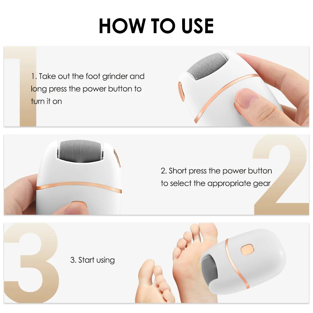 Electric Callus Remover & Repair Cream Kit for Smooth Heels - 8